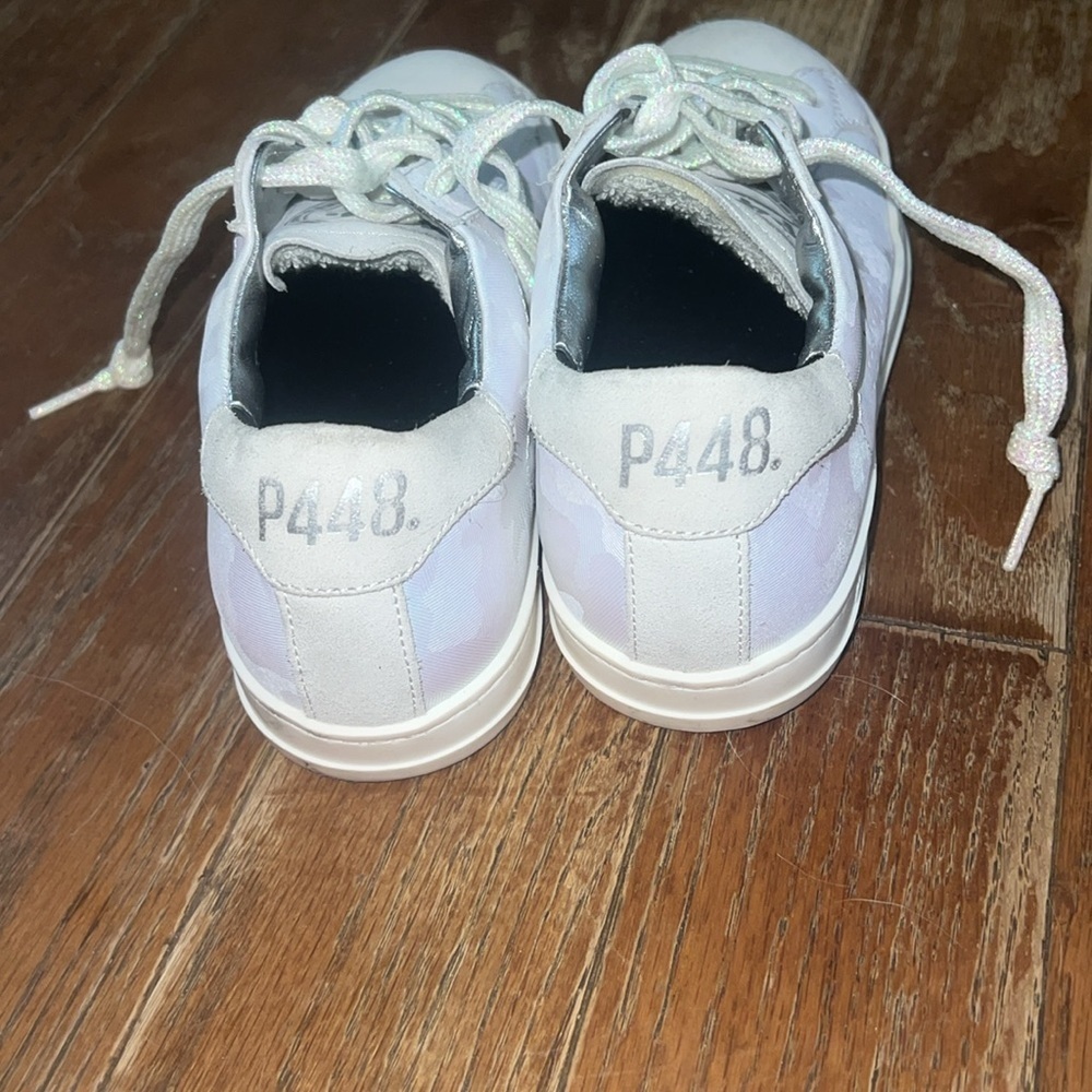 NWOT P448 Iridescent Sneakers - Picture 4 of 8